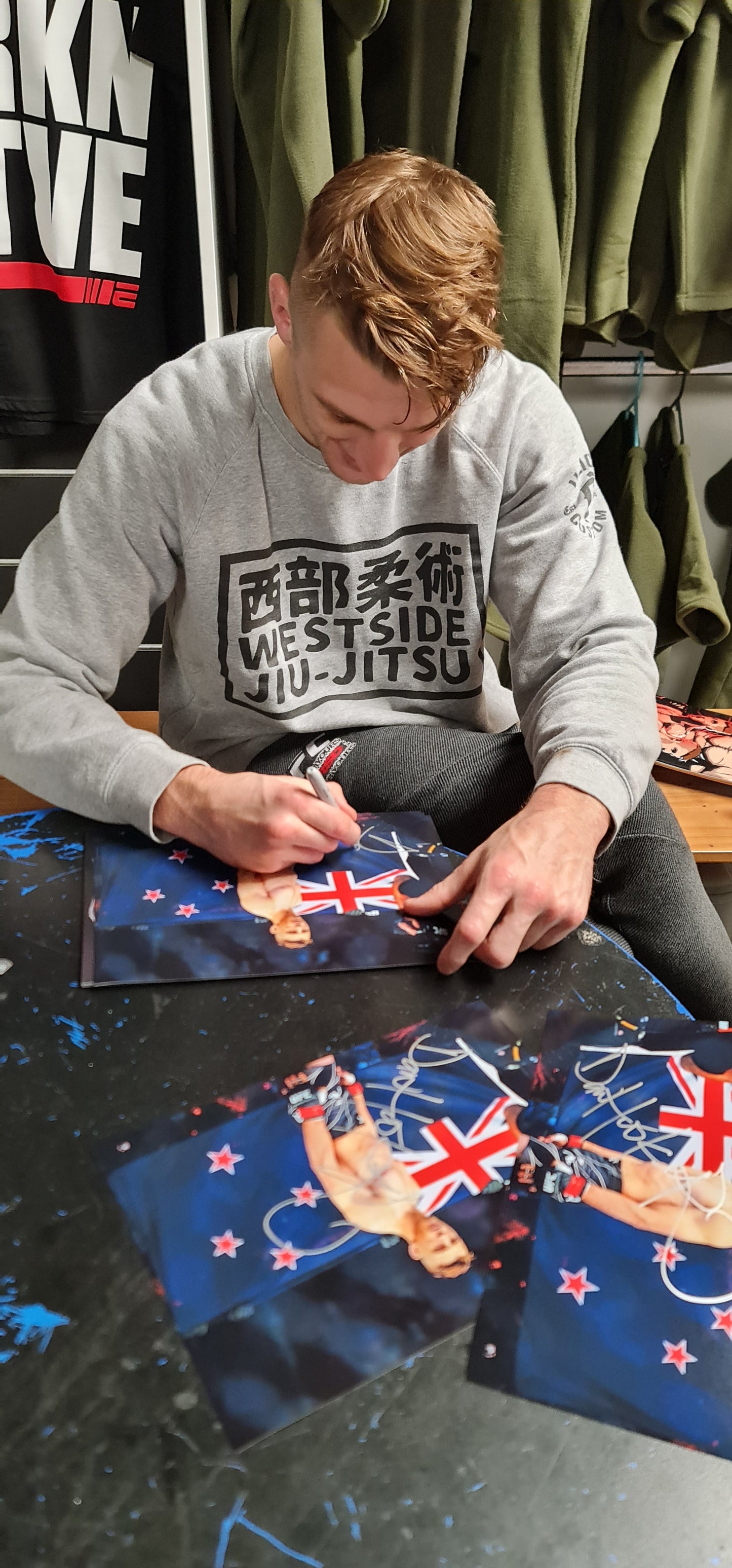 Dan "Hangman" Hooker signed A4 Photo