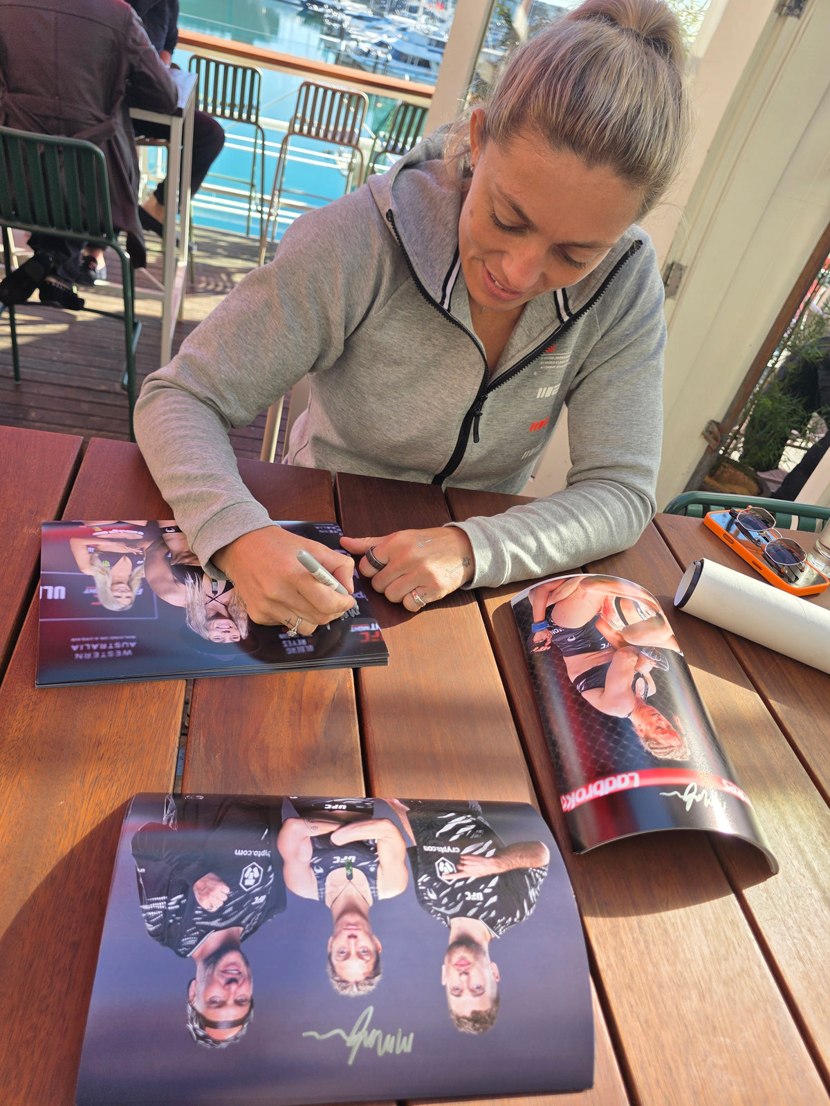 "The Wild One" Michelle Montague fight signed photo