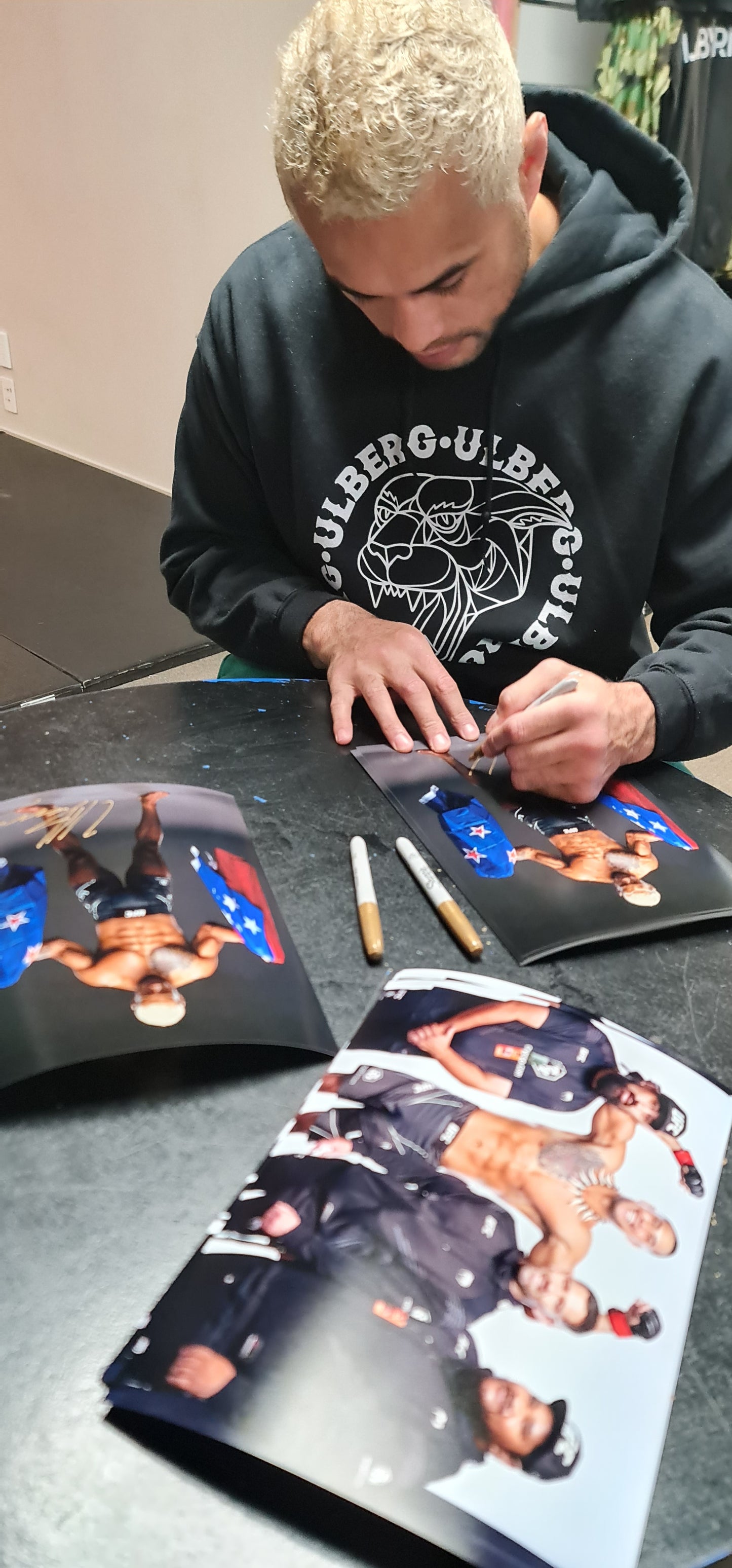 Carlos 'Black Jag' Ulberg signed A4