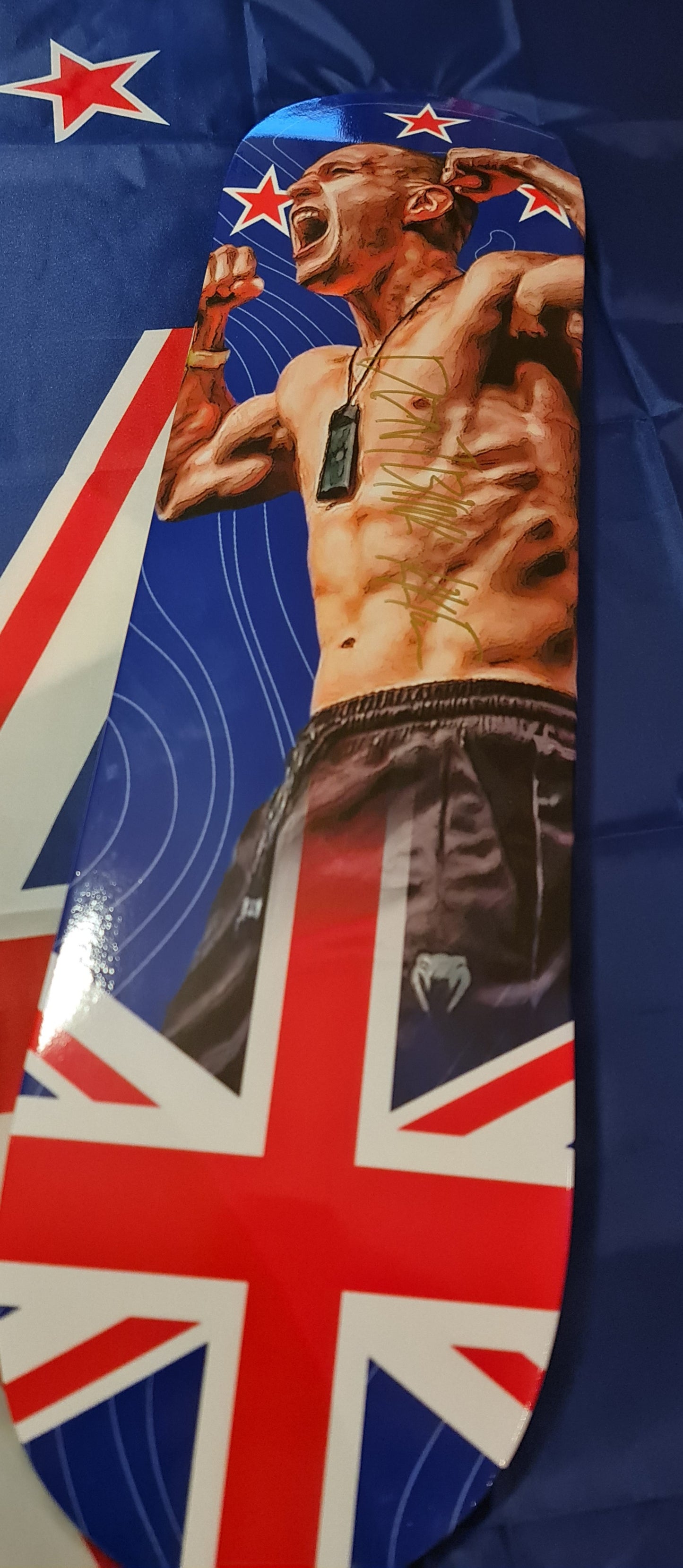 New Zealand Flag Kai "Don't Blink" Kara-France Skate Art