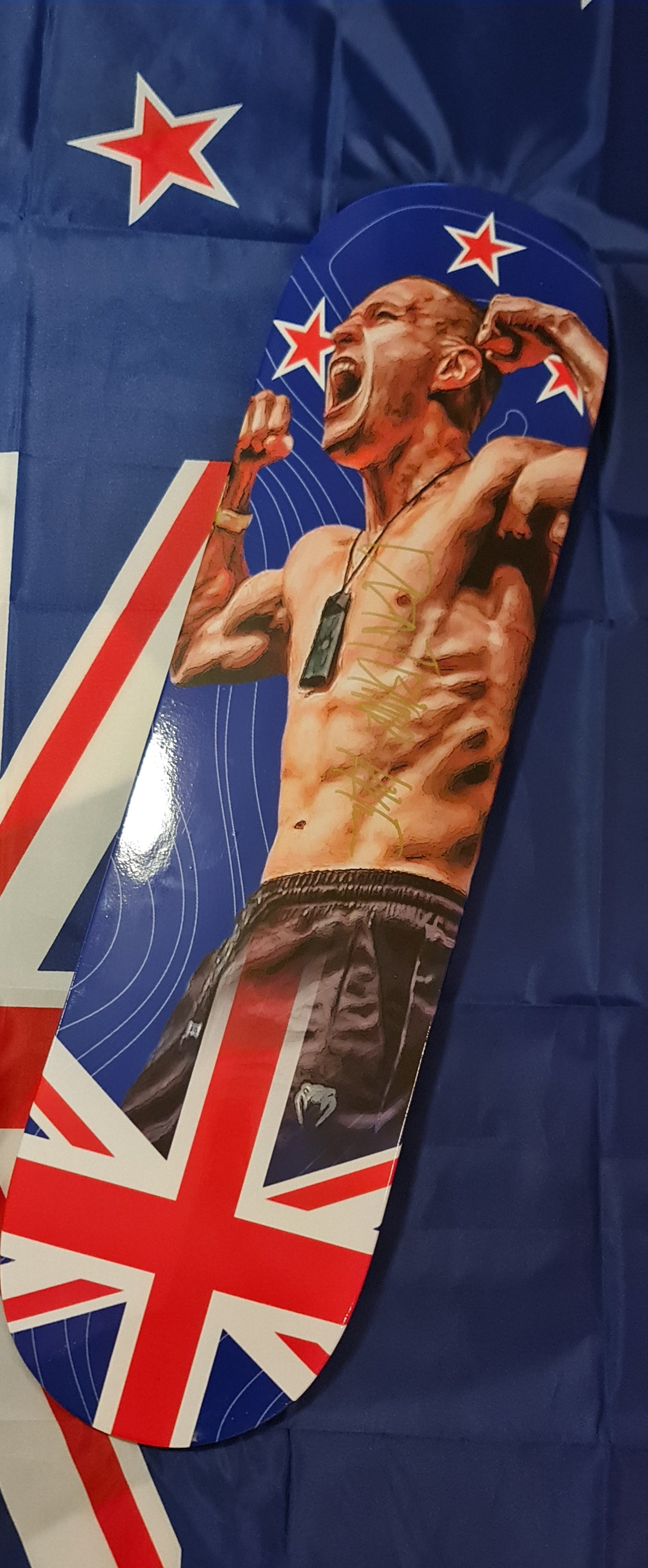 New Zealand Flag Kai "Don't Blink" Kara-France Skate Art