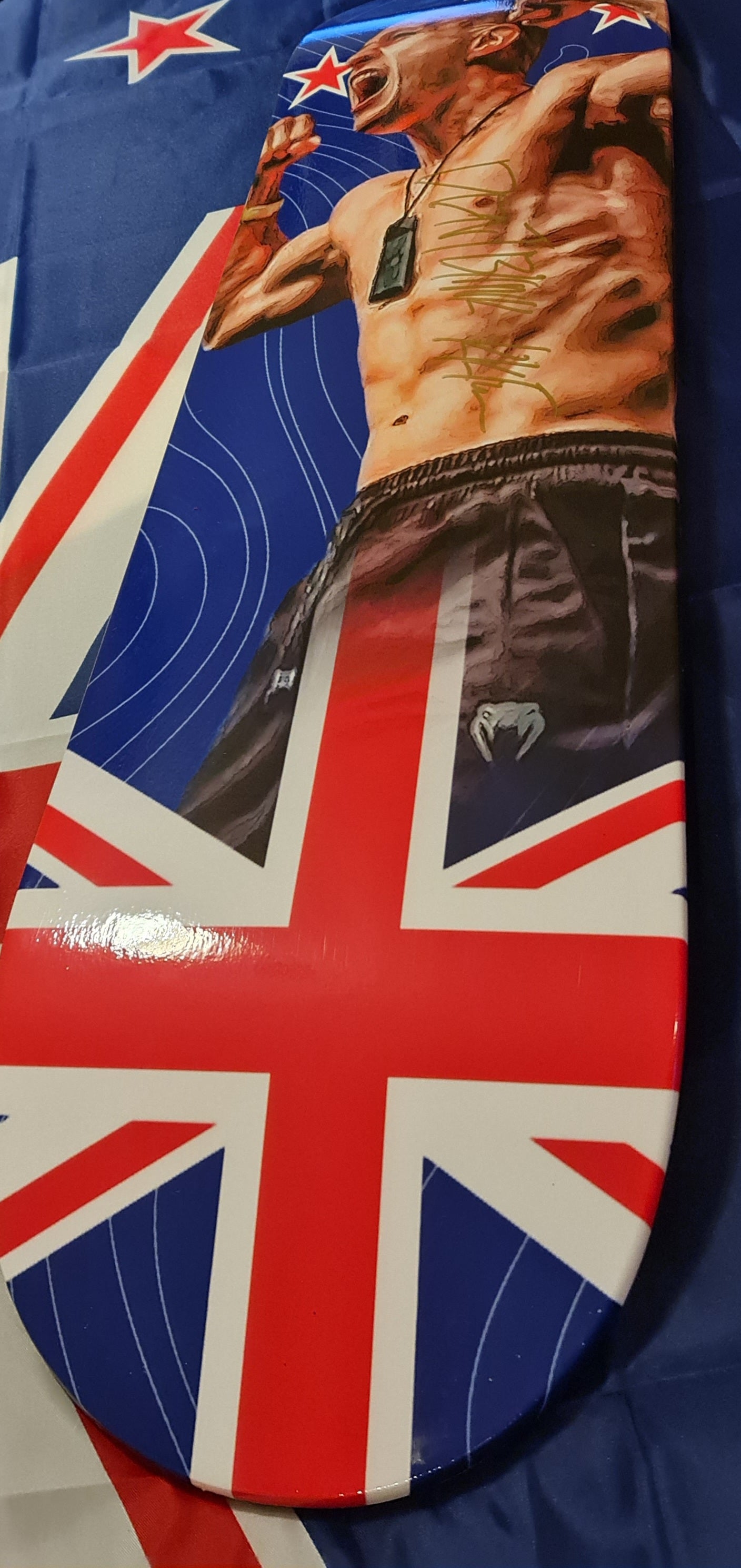 New Zealand Flag Kai "Don't Blink" Kara-France Skate Art