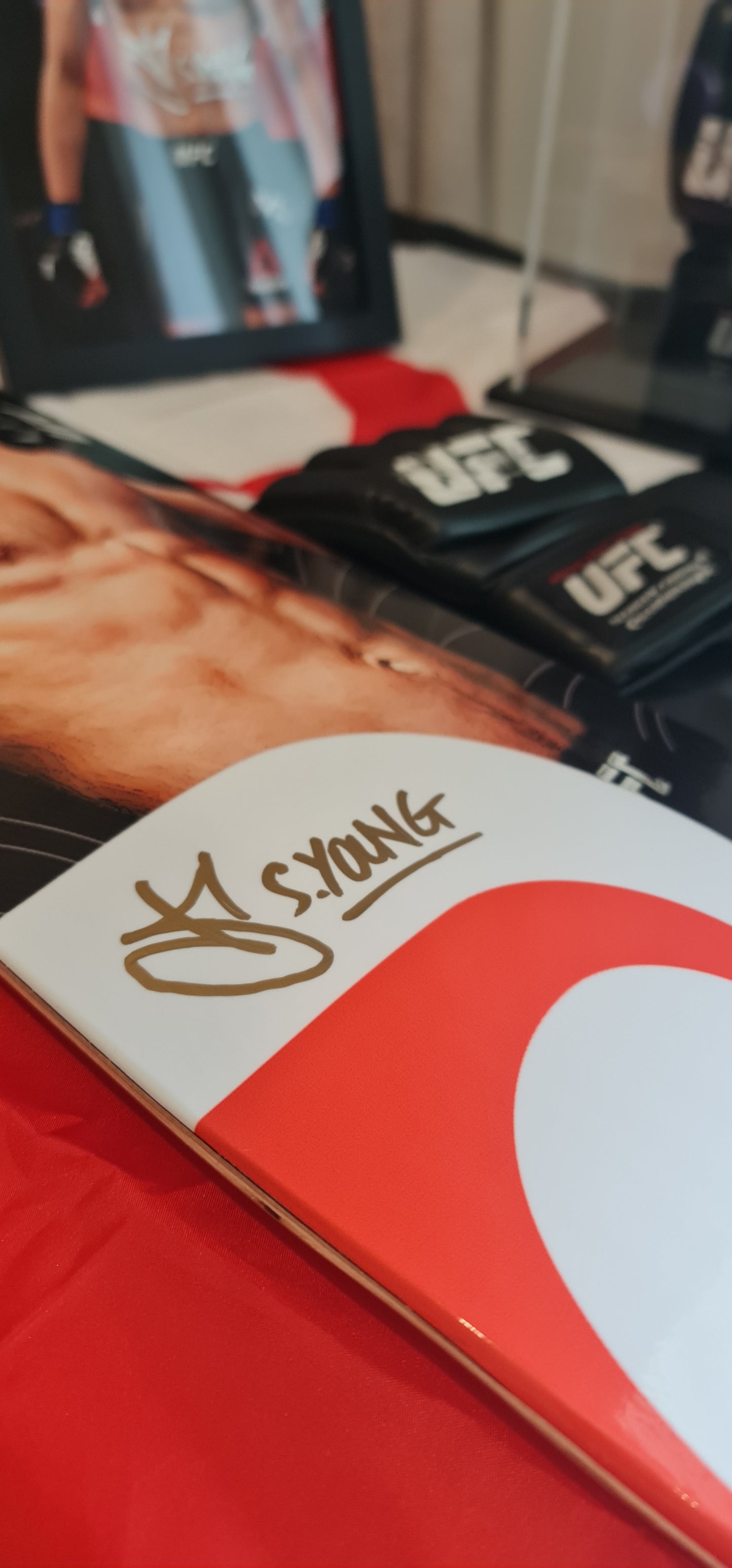 "Smokin" Shane Young signed skate art