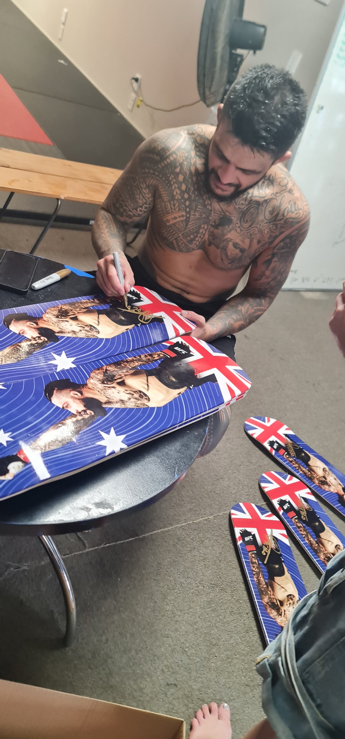 Tyson Pedro signed skate art