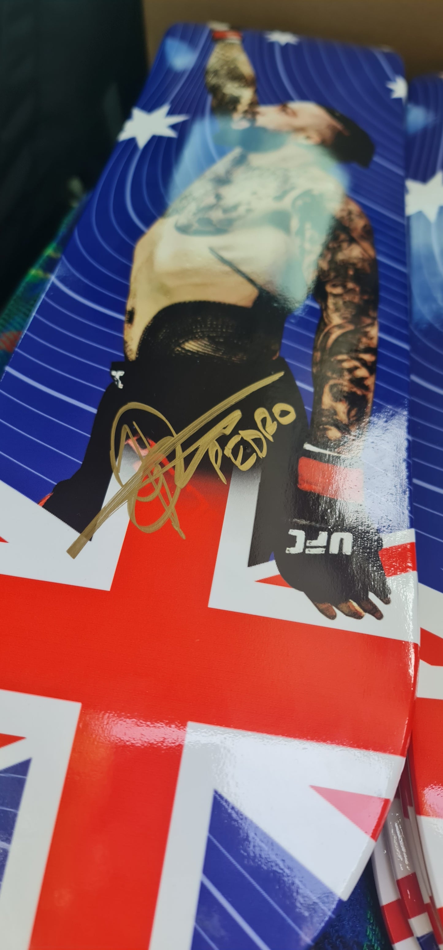 Tyson Pedro signed skate art