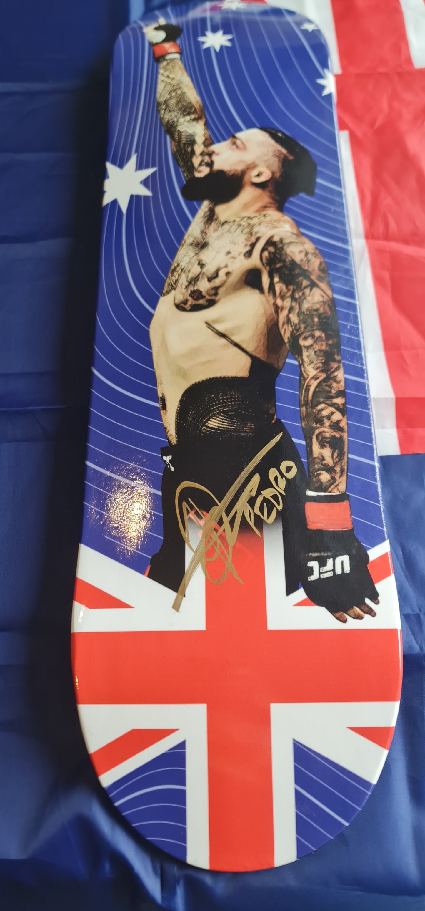 Tyson Pedro signed skate art
