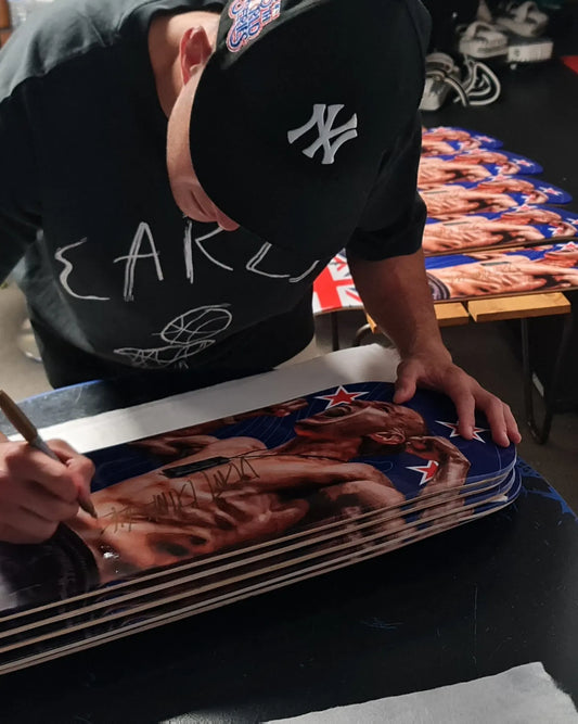 New Zealand Flag Kai "Don't Blink" Kara-France Skate Art