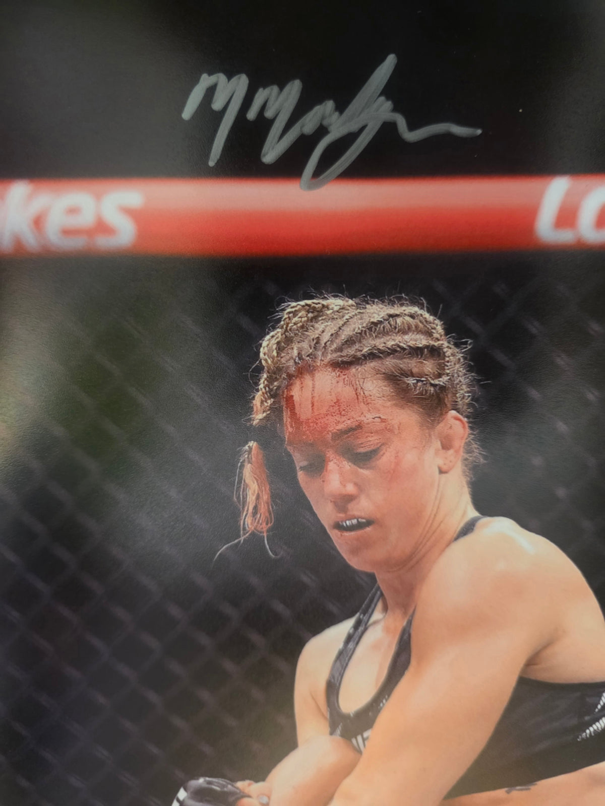 "The Wild One" Michelle Montague fight signed photo