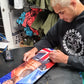 Carlos 'Black Jag' Ulberg skate art SAMOAN FLAG DESIGN
