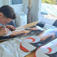"Smokin" Shane Young signed skate art