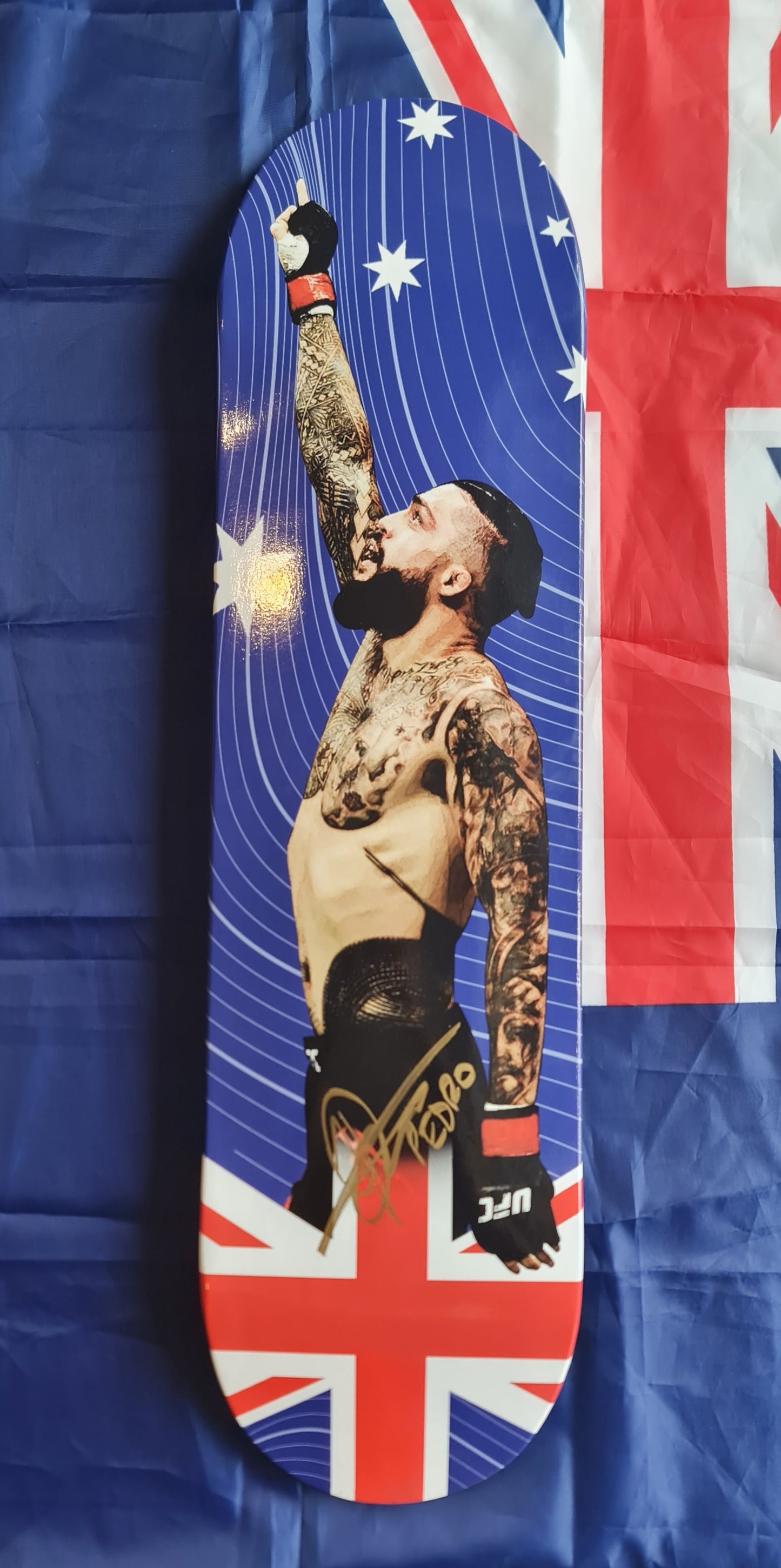 Tyson Pedro signed skate art